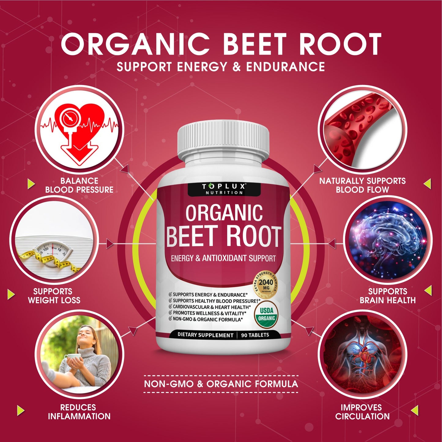 Organic Beet Root To Support Circulation And Vitality*
